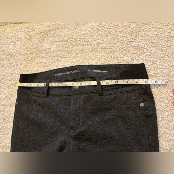 Simply Vera Vera Wang Black Skinny Jeans Jeggings Size Medium Stretchy Comfort - Picture 4 of 10